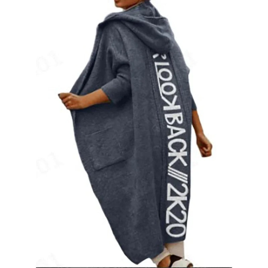 Cardigan "LOOK BACK" con Cappuccio - Comfort e Stile Senza Compromessi