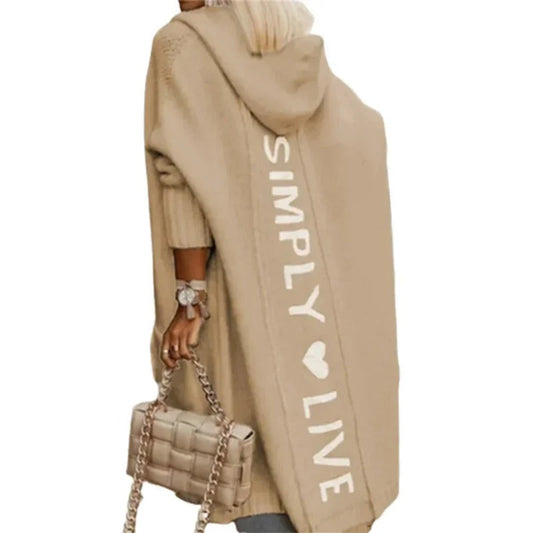 Cardigan "LOOK BACK" con Cappuccio - Comfort e Stile Senza Compromessi